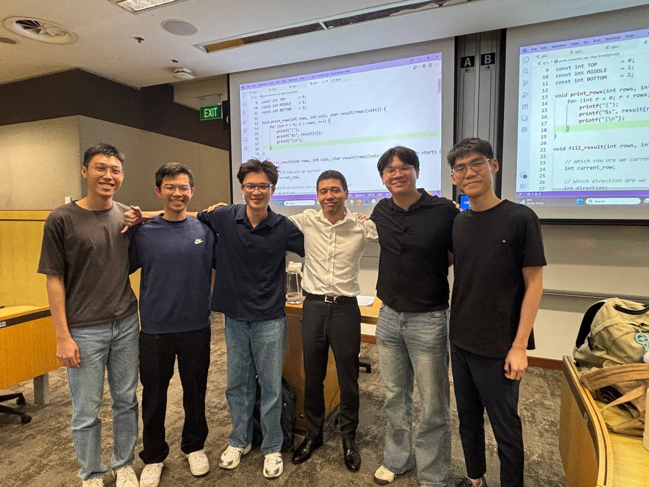 SMU classroom with code